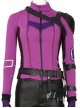TV Drama Hawkeye Female Version Hawkeye Kate Bishop Battle Suit Halloween Cosplay Costume Purple Vest