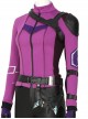 TV Drama Hawkeye Female Version Hawkeye Kate Bishop Battle Suit Halloween Cosplay Costume Purple Vest