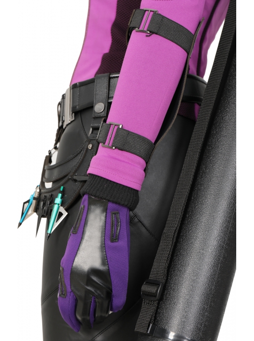 TV Drama Hawkeye Female Version Hawkeye Kate Bishop Battle Suit Halloween Cosplay Accessories Gloves And Left Wrist Guard