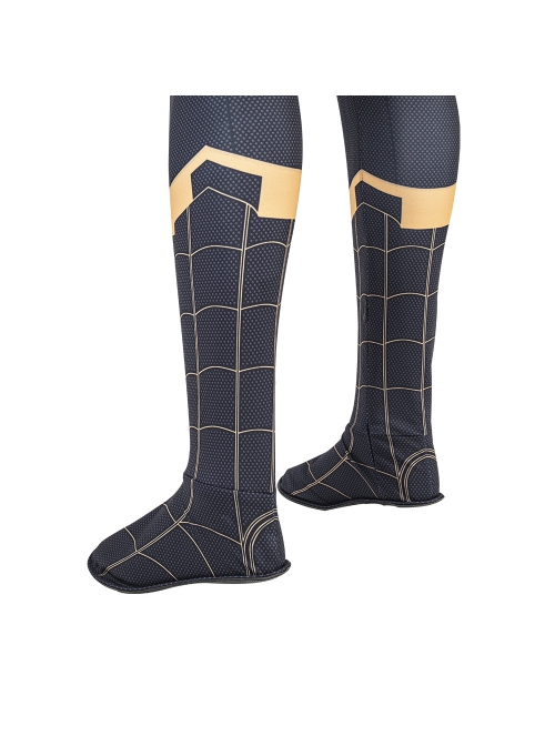 Spider-Man No Way Home Spider-Man Black Battle Suit Halloween Cosplay Costume Black Bodysuit