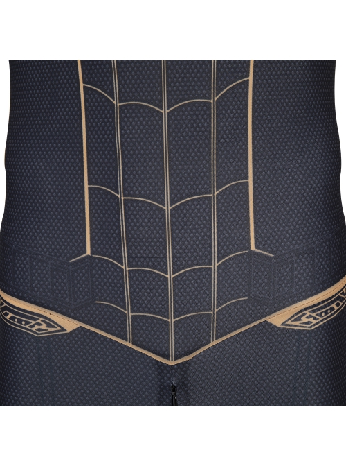 Spider-Man No Way Home Spider-Man Black Battle Suit Halloween Cosplay Costume Black Bodysuit