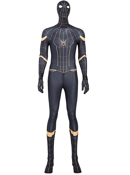 Spider-Man No Way Home Spider-Man Black Battle Suit Halloween Cosplay Accessories Black Mask