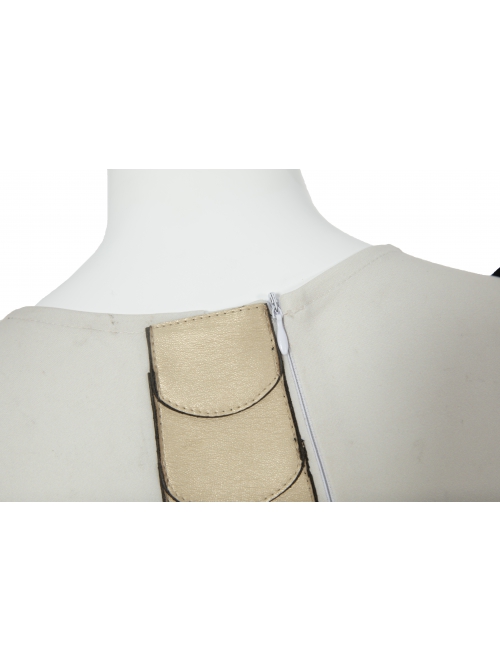 Eternals Thena Beige Battle Suit Halloween Cosplay Costume Gray Bodysuit