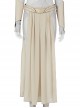 Eternals Thena Beige Battle Suit Halloween Cosplay Accessories Girdle