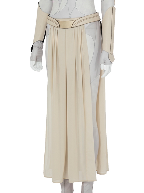 Eternals Thena Beige Battle Suit Halloween Cosplay Accessories Girdle