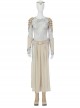 Eternals Thena Beige Battle Suit Halloween Cosplay Accessories Girdle