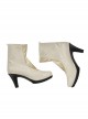 Eternals Thena Beige Battle Suit Halloween Cosplay Accessories Golden High Heel Boots