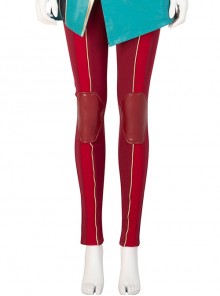 TV Drama Ms. Marvel Kamala Khan Halloween Cosplay Costume Red Pants