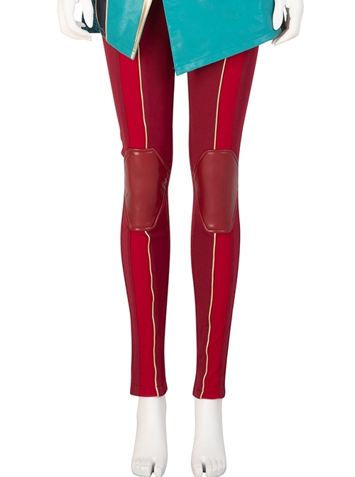 TV Drama Ms. Marvel Kamala Khan Halloween Cosplay Costume Red Pants