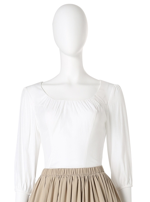 Sony Music Film Cinderella Halloween Cosplay Costume White Bottoming Top