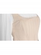 Sony Music Film Cinderella Halloween Cosplay Costume Beige Fishbone Corset Vest