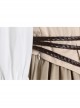 Sony Music Film Cinderella Halloween Cosplay Costume Beige Fishbone Corset Vest