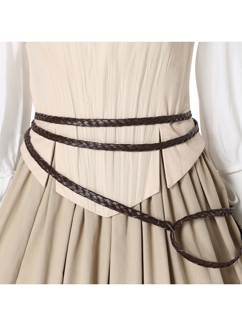 Sony Music Film Cinderella Halloween Cosplay Accessories Brown Waistbands