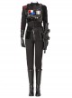 Star Wars Battlefront II Iden Versio Black Suit Halloween Cosplay Costume Black Top