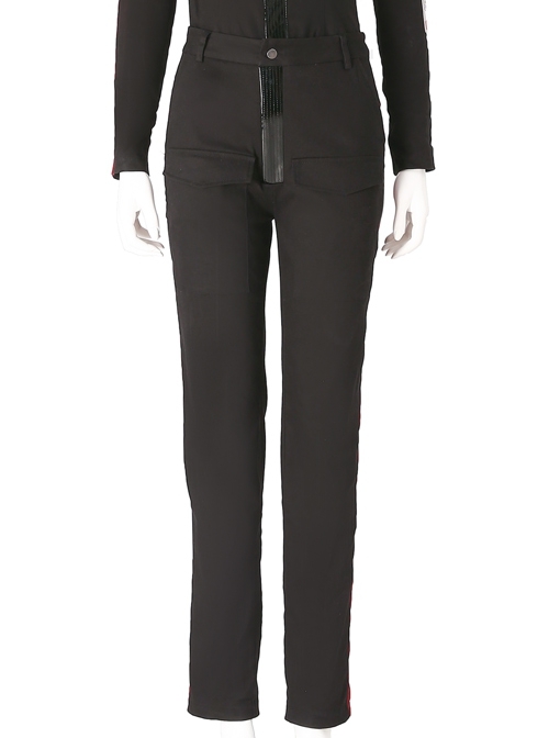 Star Wars Battlefront II Iden Versio Black Suit Halloween Cosplay Costume Black Trousers