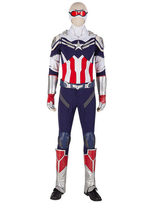 The Falcon And The Winter Soldier Captain America Falcon Sam Wilson Knitting Version Halloween Cosplay Costume Bottoming Top