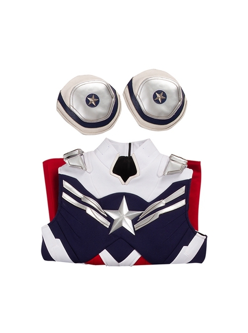 The Falcon And The Winter Soldier Captain America Falcon Sam Wilson Knitting Version Halloween Cosplay Costume Vest And Shoulder Armors