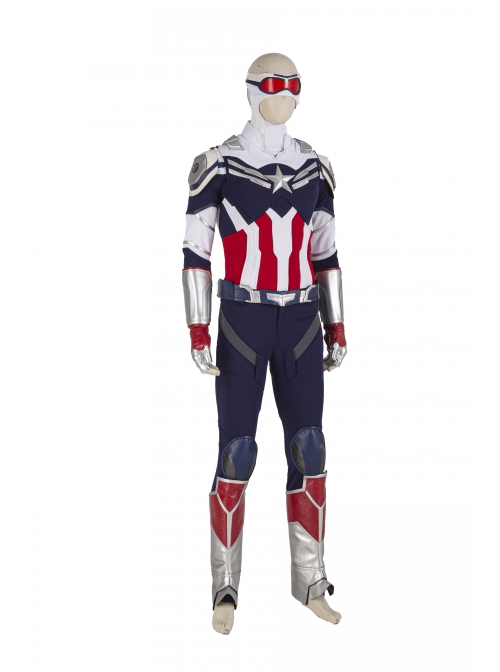 The Falcon And The Winter Soldier Captain America Falcon Sam Wilson Knitting Version Halloween Cosplay Costume Vest And Shoulder Armors
