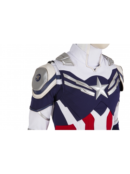 The Falcon And The Winter Soldier Captain America Falcon Sam Wilson Knitting Version Halloween Cosplay Costume Vest And Shoulder Armors