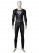 Zack Snyder's Justice League Superman Clark Kent Black Battle Suit Halloween Cosplay Costume Black Bodysuit