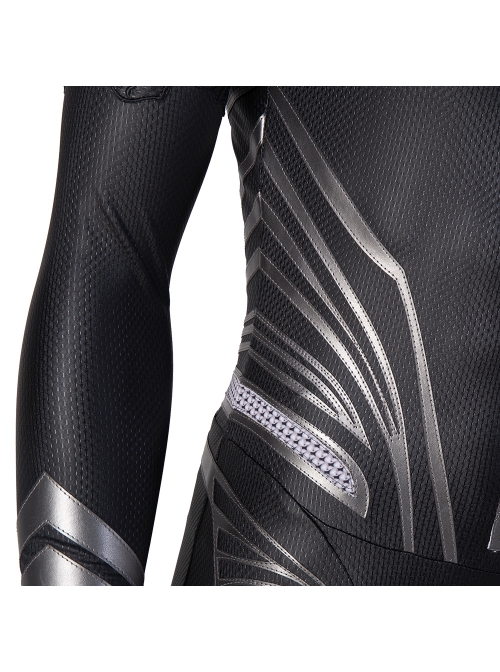 Zack Snyder's Justice League Superman Clark Kent Black Battle Suit Halloween Cosplay Costume Black Bodysuit