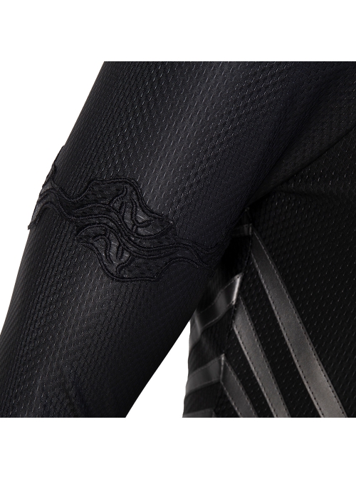 Zack Snyder's Justice League Superman Clark Kent Black Battle Suit Halloween Cosplay Costume Black Bodysuit