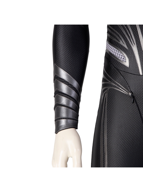 Zack Snyder's Justice League Superman Clark Kent Black Battle Suit Halloween Cosplay Costume Black Bodysuit