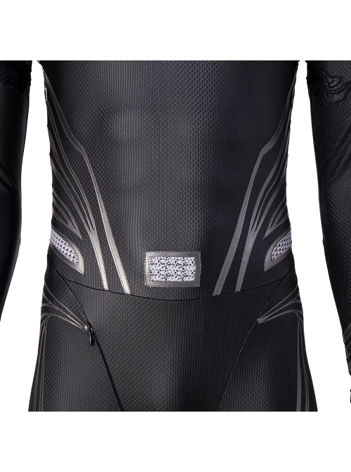 Zack Snyder's Justice League Superman Clark Kent Black Battle Suit Halloween Cosplay Costume Black Bodysuit