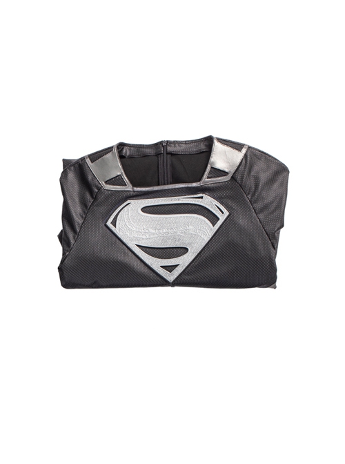 Zack Snyder's Justice League Superman Clark Kent Black Battle Suit Halloween Cosplay Costume Black Bodysuit