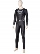 Zack Snyder's Justice League Superman Clark Kent Black Battle Suit Halloween Cosplay Costume Black Bodysuit