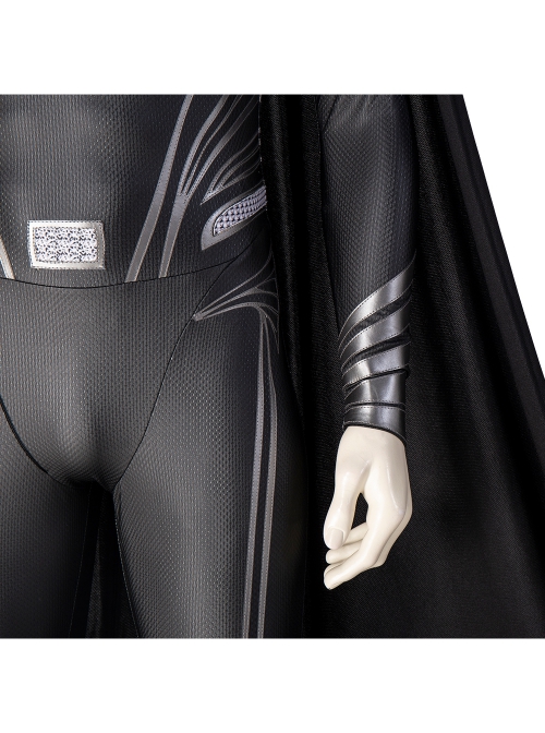 Zack Snyder's Justice League Superman Clark Kent Black Battle Suit Halloween Cosplay Costume Black Bodysuit