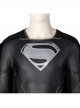 Zack Snyder's Justice League Superman Clark Kent Black Battle Suit Halloween Cosplay Costume Black Bodysuit