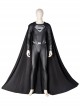 Zack Snyder's Justice League Superman Clark Kent Black Battle Suit Halloween Cosplay Costume Black Cloak