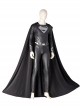 Zack Snyder's Justice League Superman Clark Kent Black Battle Suit Halloween Cosplay Costume Black Cloak