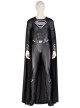 Zack Snyder's Justice League Superman Clark Kent Black Battle Suit Halloween Cosplay Costume Black Cloak