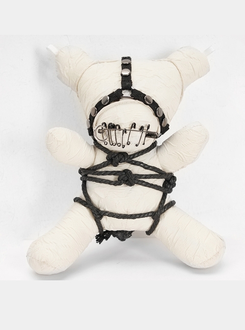 Gothic Taboo White Bear Chain Bag