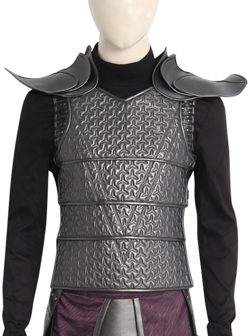 Mortal Kombat Devastation Sub-Zero Kuai Liang Halloween Cosplay Costume Dark Gray Vest