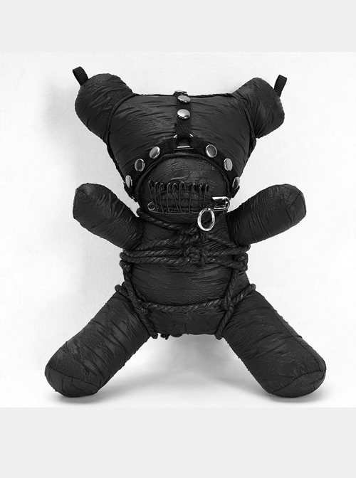 Gothic Taboo Black Bear Chain Bag