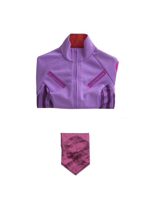TV Drama Hawkeye Kate Bishop Purple Top Suit Halloween Cosplay Costume Purple Top