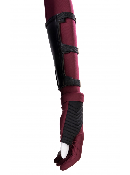 TV Drama Hawkeye Kate Bishop Purple Top Suit Halloween Cosplay Accessories Gloves And Wrist Guards