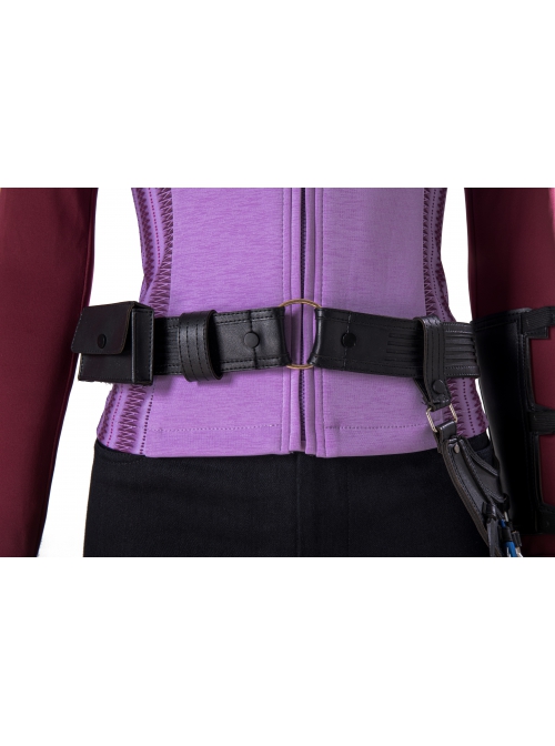 TV Drama Hawkeye Kate Bishop Purple Top Suit Halloween Cosplay Accessories Belt Components