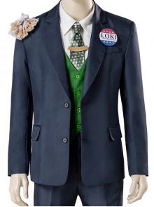 Loki Daily Clothing Navy Blue Suit Halloween Cosplay Costume Suit Jacket