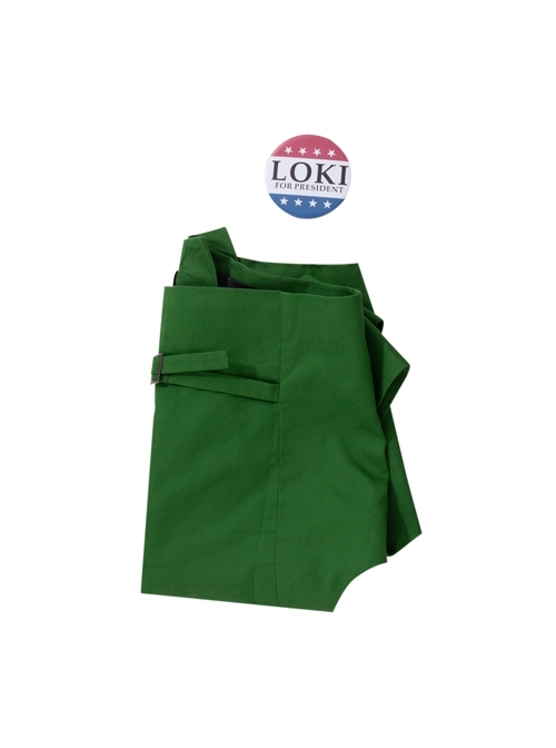 Loki Daily Clothing Navy Blue Suit Halloween Cosplay Costume Green Vest And Badge