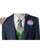 Loki Daily Clothing Navy Blue Suit Halloween Cosplay Accessories Tie And Tie Clip