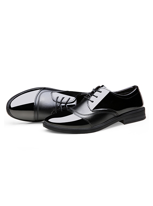 Loki Daily Clothing Navy Blue Suit Halloween Cosplay Accessories Black Leather Shoes