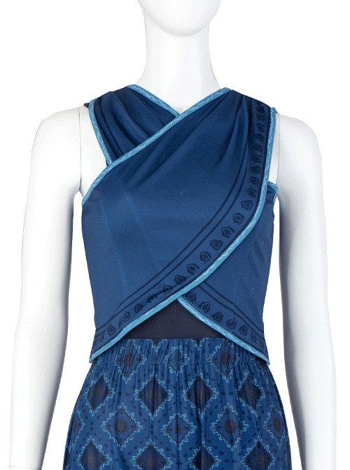 Raya And The Last Dragon Raya Childhood Clothes Halloween Cosplay Costume Blue Top