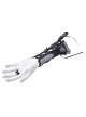 Gorgeous Gothic Lace-Up Tulle Black Lace Embroidered Gloves