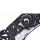 Gorgeous Gothic Lace-Up Tulle Black Lace Embroidered Gloves