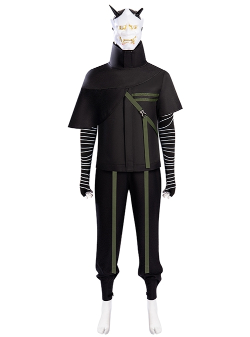 Game Ghostwire Tokyo Hannya Outfit Halloween Cosplay Costume Full Set