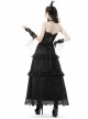 Black Sexy Lace Fingerless Tulle Gothic Lace Fishnet Gloves